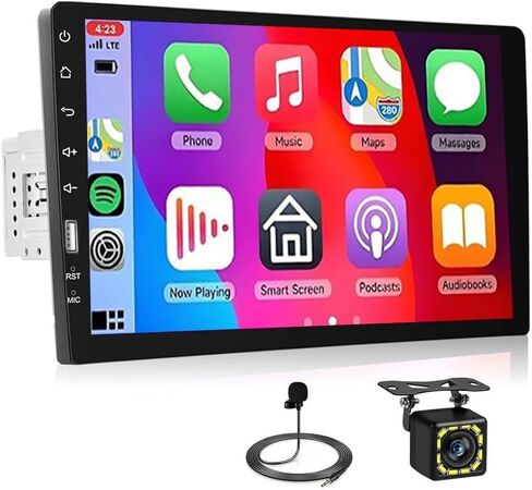 9" Single DIN Car Radio Stereo for Chevy GMC Trucks 1988 1989 1990 1991 1992-1994 with Carplay Android Auto Bluetooth 1 DIN Head Unit Touchscreen FM Radio Car Audio Receiver Backup Camera Mirror Link in Saudi Arabia