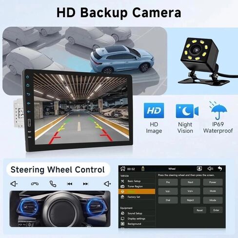 9" Single DIN Car Radio Stereo for Chevy GMC Trucks 1988 1989 1990 1991 1992-1994 with Carplay Android Auto Bluetooth 1 DIN Head Unit Touchscreen FM Radio Car Audio Receiver Backup Camera Mirror Link in Saudi Arabia