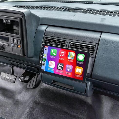 9" Single DIN Car Radio Stereo for Chevy GMC Trucks 1988 1989 1990 1991 1992-1994 with Carplay Android Auto Bluetooth 1 DIN Head Unit Touchscreen FM Radio Car Audio Receiver Backup Camera Mirror Link in Saudi Arabia