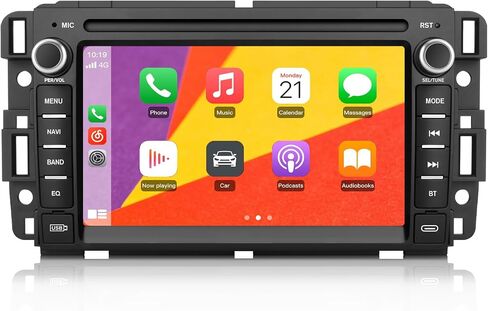 Junsun 4Core Car Radio Stereo for Chevy Silverado GMC Sierra 2007-2013, Android 13 with CarPlay Android Auto Bluetooth GPS Navigation 5GHz WiFi with Backup Camera in Saudi Arabia