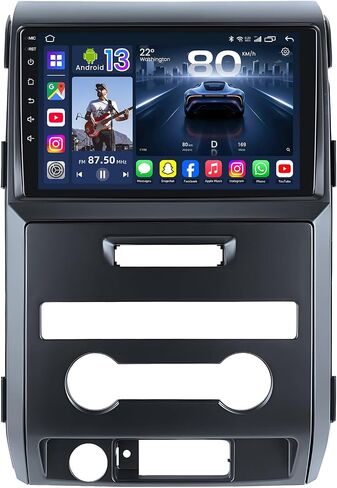 Upgrade Car Radio for Ford F150 2009-2014: 9" 1280 * 800 HD Touchscreen Stereo with Wireless Carplay Android Auto 5G WiFi GPS Bluetooth FM DSP SWC 1080P Backup Camera in Kuwait
