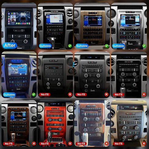 Upgrade Car Radio for Ford F150 2009-2014: 9" 1280 * 800 HD Touchscreen Stereo with Wireless Carplay Android Auto 5G WiFi GPS Bluetooth FM DSP SWC 1080P Backup Camera in Kuwait