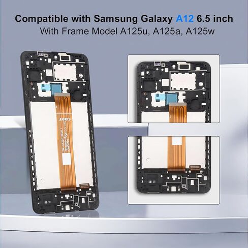 for Samsung Galaxy A12 Screen Replacement with Frame in Kuwait