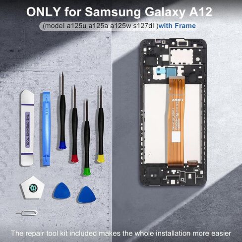 for Samsung Galaxy A12 Screen Replacement with Frame in Kuwait