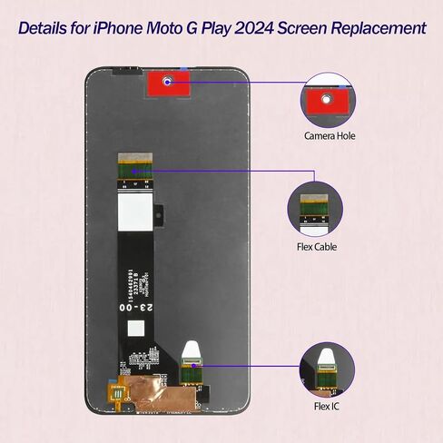 for Motorola G Play 2024 Screen Replacement 6.5 inch in Kuwait