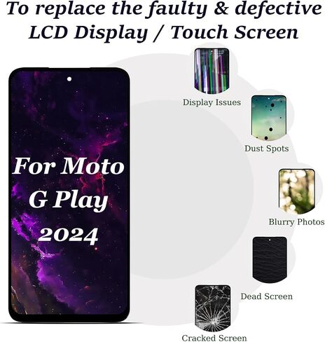 for Motorola G Play 2024 Screen Replacement 6.5 inch in Kuwait