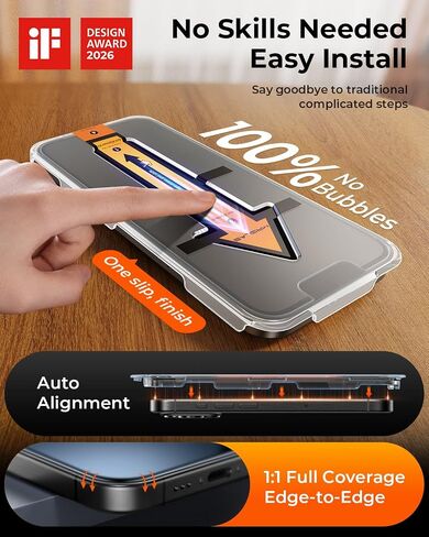 TOP 9H+ Glass 2 Packs for iPhone 17e/16e/14/13/13 Pro 6.1" Screen Protector in Kuwait