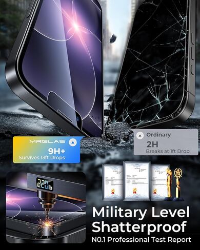 TOP 9H+ Glass 2 Packs for iPhone 17e/16e/14/13/13 Pro 6.1" Screen Protector in Kuwait