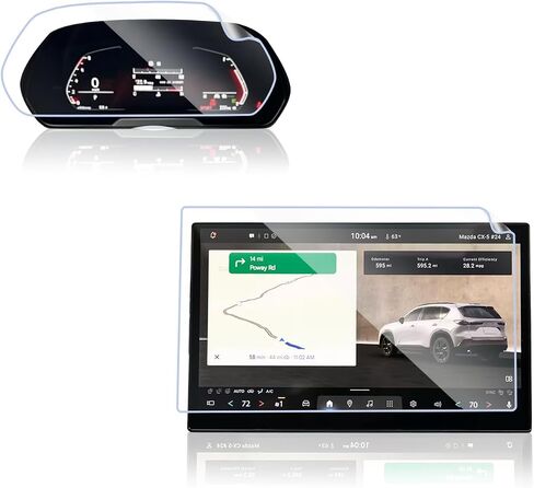 EUEKY【4pcs】for 2026 Mazda CX-5 2.5 S Premium Plus Screen Protector - 15.6inch Nav. & 10.25 Dash 2026 CX5 Accessories for 2026 Mazda CX5 Protective Film Easy Bubble-Free Installation (NOT FOR 12.9 Inch) in Saudi Arabia