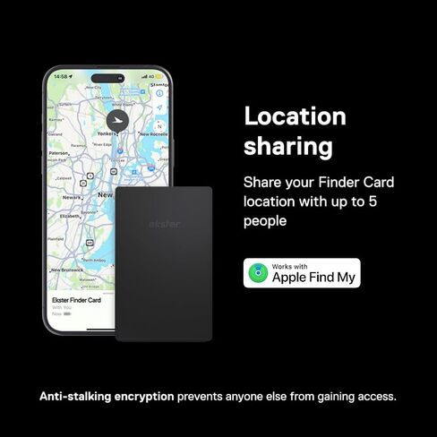Ekster Finder Card-Apple Find My Wallet Tracker,Card Size Airtag for Wallet in Kuwait