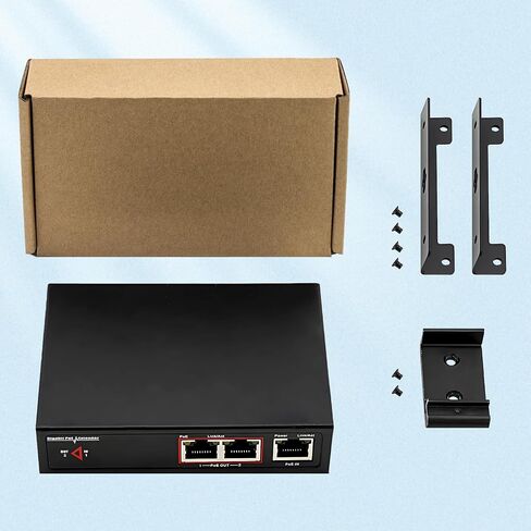 60W 2-Port Gigabit PoE Switch/Extender PoE Splitter in Kuwait