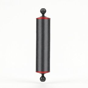 Light Arm Carbon Fiber Buoyancy Arm Double Ball Arm Underwater Arm Ball Joint Arm Stable Buoyancy Support with Cylindrical Body Suitable for, Black + Red, 12 Inch in Saudi Arabia