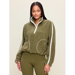 Old Navy Loose Sherpa Quarter-Zip Pullover - Hearthwood in Kuwait