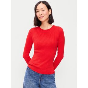Old Navy SoSoft Lite Crew-Neck Long-Sleeve Ribbed Top - Scotty Red in Kuwait