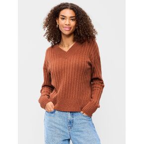 Old Navy SoSoft Ribbed V-Neck Sweater - Apple Cinnamon in Kuwait