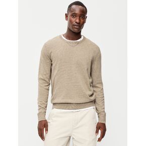 Old Navy Washed Crew-Neck Sweater - New Tan Heather in Kuwait