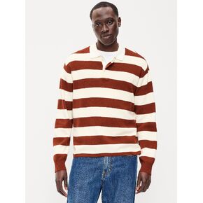 Old Navy Long-Sleeve Rugby Polo Sweater - Russet Brown in Kuwait
