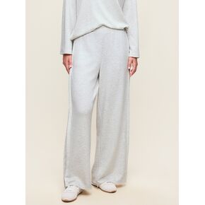 Old Navy High-Waisted Bounce Lite Drapey Wide-Leg Pleated Pants - Light Gray Heather in Kuwait