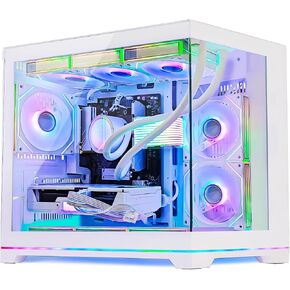 Ocean Park Gaming PC Desktop- AMD Ryzen 7 9800X3D 8-Core 4.7GHz- RX 9070 XT 16GB- 32GB DDR5-1TB PCIe +2TB SATA SSD- 850W 80+ Gold PSU- 360mm AIO & APP RGB Fan Control - Win 11 -White in Saudi Arabia