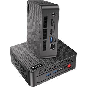 wo-we Mini PC AMD 3500U(Beat N150/N100/4300U) 8GB RAM 256GB SSD 4C/8T 4K Triple Display HDMI&Type-C,USB3.2 Silent Heat Dissipation Mini Desktop Computer for Home Theater Office Business Education in Kuwait