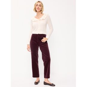 Old Navy High-Waisted Pixie Straight Pants - Raisin Arizona in Kuwait