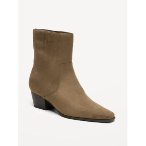 Old Navy Faux-Suede Low-Heel Booties for Women - Hearthwood in Kuwait