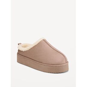 Old Navy Faux-Suede Platform Mule Clogs for Women - Dusted Chocolate in Kuwait