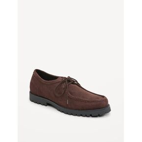 Old Navy Faux-Suede Derby Boots for Men - Dark Walnut in Kuwait