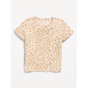 Old Navy Softest Short-Sleeve T-Shirt for Girls - Leopard in Kuwait