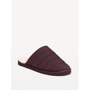 Old Navy Puffer Sherpa Slippers for Women - Black Coffee in Kuwait