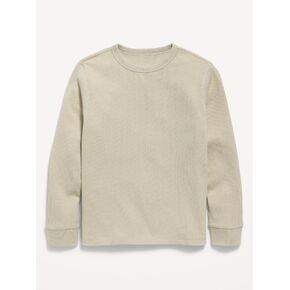 Old Navy Long-Sleeve Waffle-Knit T-Shirt for Boys - Elbow Grease in Kuwait