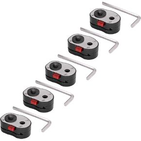Set of 5 GyroVu Professional 1/4" Mini Quick Release Plate System with Self Locking Mechanism for any Tripod, Articulated Arm Mount (4 lb weight capacity) in Kuwait