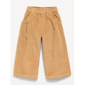 Old Navy Pull-On Textured Corduroy Wide-Leg Pants for Toddler Girls - Maple Glazed in Saudi Arabia