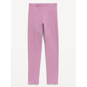 Old Navy Ribbed Lettuce-Edge Leggings for Girls - Rosewash in Kuwait