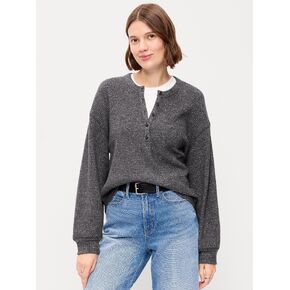 Old Navy Long-Sleeve Crew-Neck Henley T-Shirt - Dark Gray in Kuwait