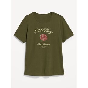 تي شيرت Old Navy EveryWear برقبة دائرية وشعار الماركة - Hearthwood in Kuwait
