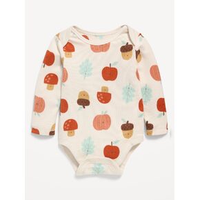 Old Navy SoftMode Printed Long-Sleeve Bodysuit for Baby - Autumn in Kuwait