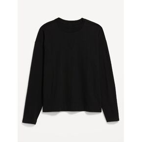 Old Navy Vintage Long-Sleeve Crew-Neck T-Shirt - Black Jack in Kuwait
