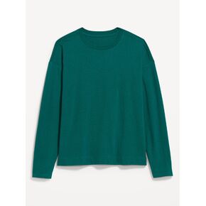 Old Navy Vintage Long-Sleeve Crew-Neck T-Shirt - Deep Lagoon in Kuwait
