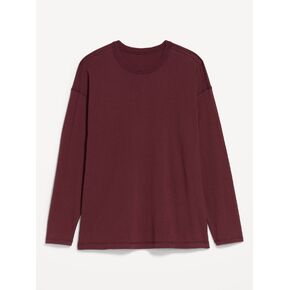 Old Navy Oversized EveryWear Long-Sleeve Tunic T-Shirt - Reddy Or Not in Kuwait