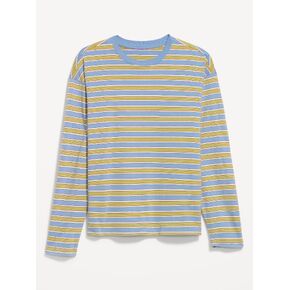 Old Navy Vintage Long-Sleeve Crew-Neck T-Shirt - Blue/Green Stripe in Kuwait