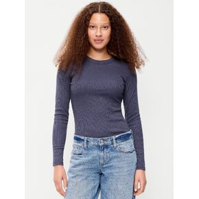 Old Navy Snug Long-Sleeve Crew-Neck T-Shirt - Volcanic Glass in Kuwait
