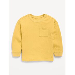 تي شيرت Old Navy كبير الحجم بجيب طويل الأكمام للأولاد الصغار - Cornhusk in Kuwait