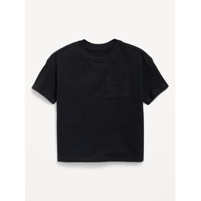 Old Navy Oversized Short-Sleeve Pocket T-Shirt for Toddler Boys - Black Jack in Kuwait