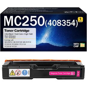 MC250 Toner Cartridge Compatible for Ricoh MC250 408348 408349 408350 408351 Toner Cartridges for Ricoh MC250FW MC250FWB MC251FW PC301W PC300W PC311W PC301SF PC301 Combo Pack in Kuwait