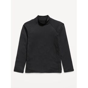 Old Navy UltraBase Mock-Neck Performance T-Shirt for Boys - Black Jack in Kuwait