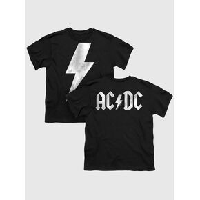 Old Navy ACDC Bolt Print Graphic T-Shirt for Kids - BLACK in Kuwait