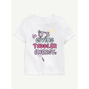 Old Navy Giving Toddler Energy Short Sleeve Graphic T-Shirt For Toddler - WHITE in Kuwait