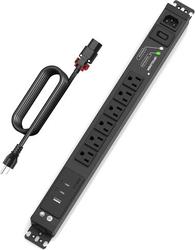 Surge Protector Power Strip, 6 Outlet PDU Power Strip, 3 USB Ports, 6 Feet in Kuwait