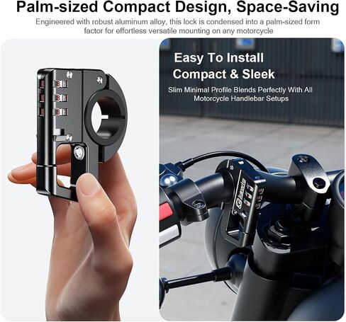 Kewig Aluminum Alloy Anti-Theft Motorcycle Bike Helmet Lock in Kuwait
